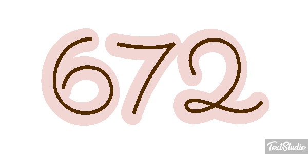 672 Tekst effect