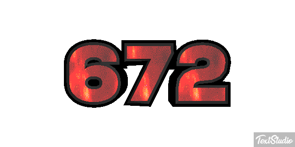 672 Tekst effect
