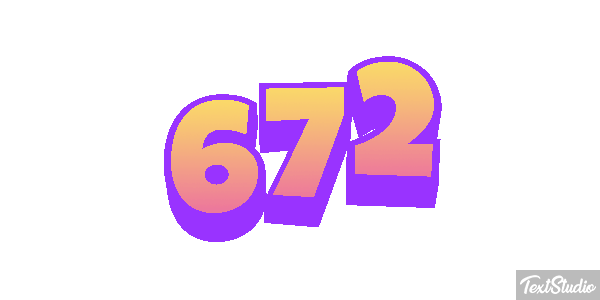 672 Tekst effect