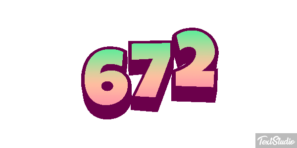 672 Tekst effect