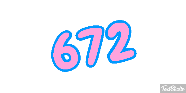 672 Tekst effect