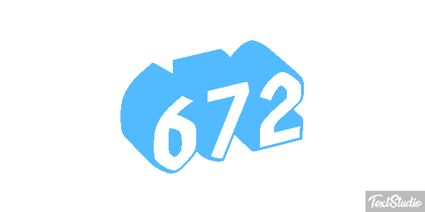 672 Tekst effect