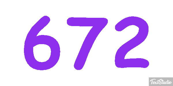 672 Tekst effect