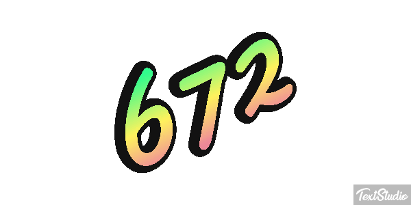 672 Tekst effect