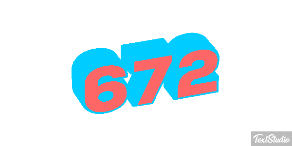 672 Tekst effect