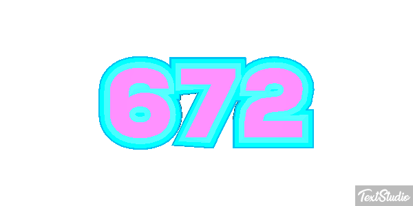672 Tekst effect