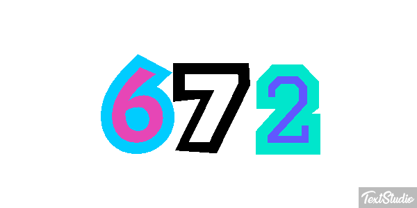 672 Tekst effect