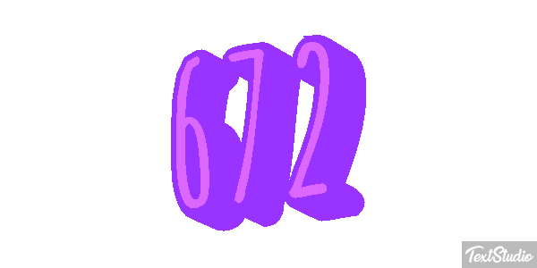 672 Tekst effect