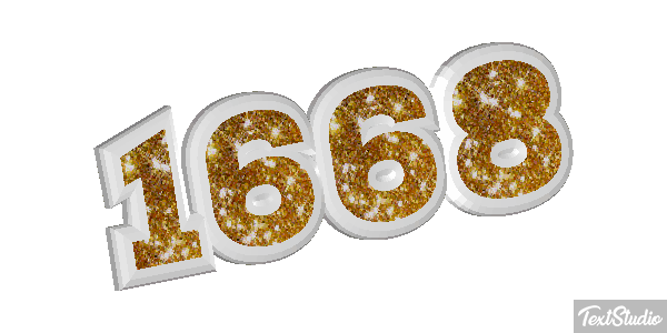 1668 Text effect
