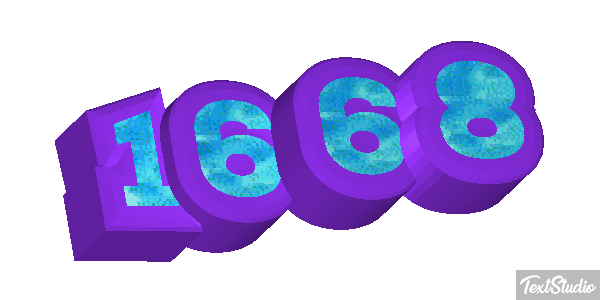 1668 Text effect