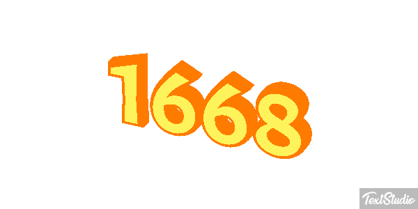 1668 Text effect
