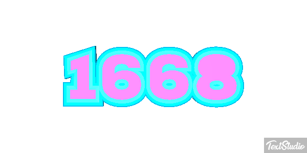 1668 Text effect