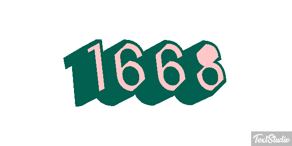 1668 Text effect