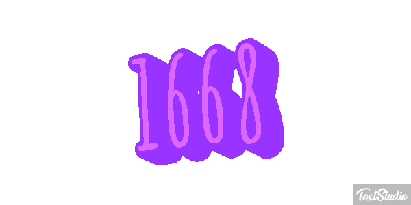 1668 Text effect
