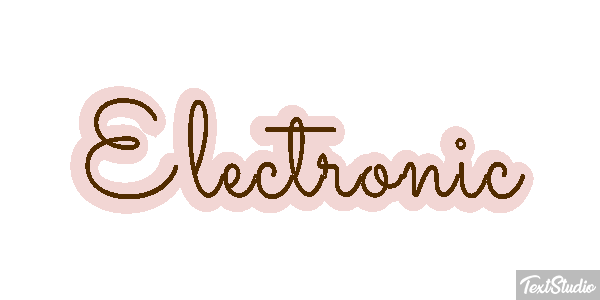 Electronic Tekst effect