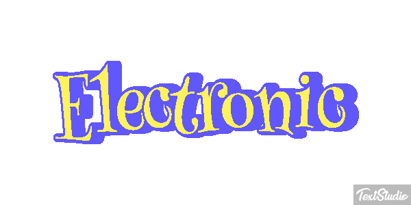 Electronic Tekst effect