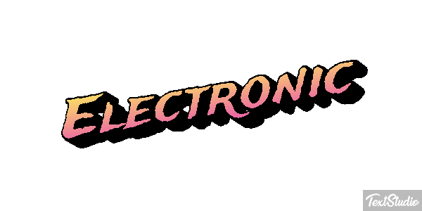 Electronic Tekst effect