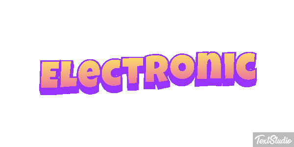 Electronic Tekst effect