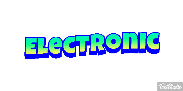 Electronic Tekst effect