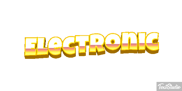 Electronic Tekst effect