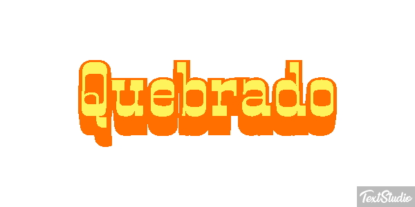 Quebrado Texteffekt