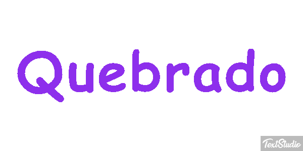 Quebrado Texteffekt