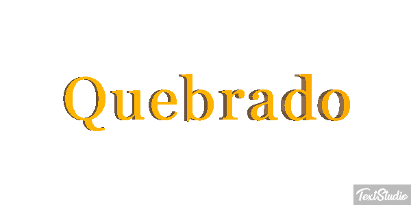 Quebrado Texteffekt