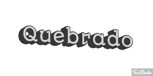 Quebrado Texteffekt
