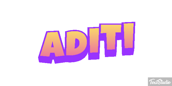 Aditi Texteffekt