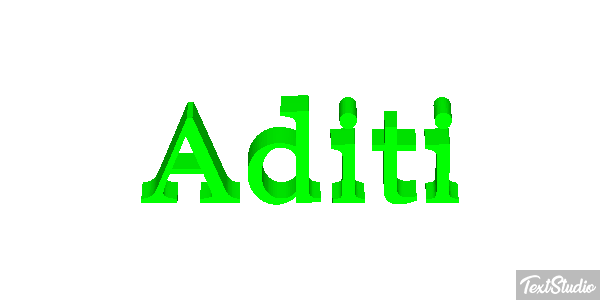 Aditi Texteffekt