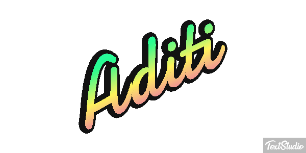 Aditi Texteffekt
