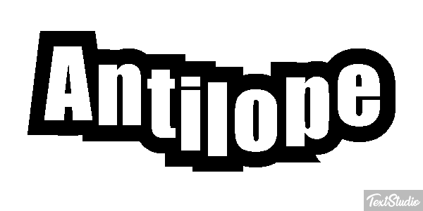 Antílope Текстовый эффект