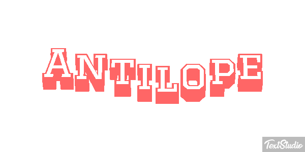 Antílope Текстовый эффект