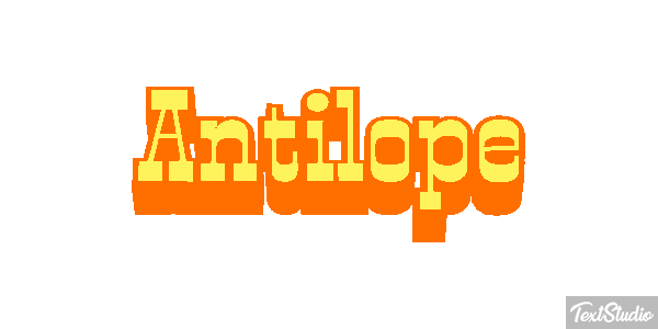 Antílope Текстовый эффект