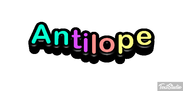 Antílope Текстовый эффект