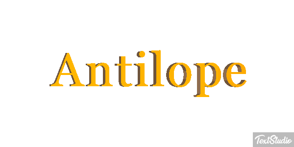 Antílope Текстовый эффект