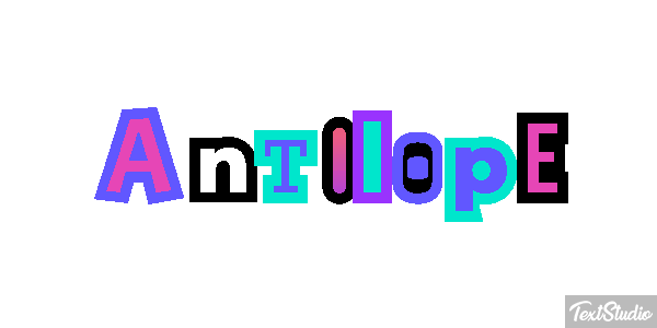 Antílope Текстовый эффект