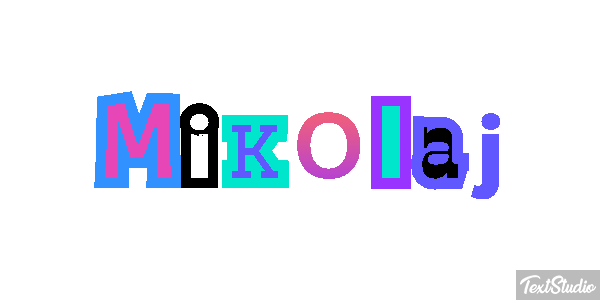 Mikołaj Efeito do texto