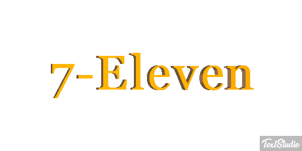 7-Eleven Effetto testo