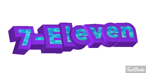 7-Eleven Effetto testo