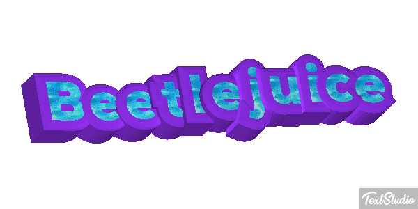 Beetlejuice Tekst effect