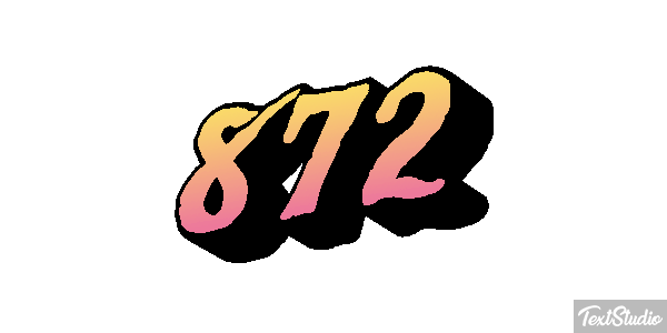 872 Metin efekti