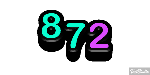 872 Metin efekti