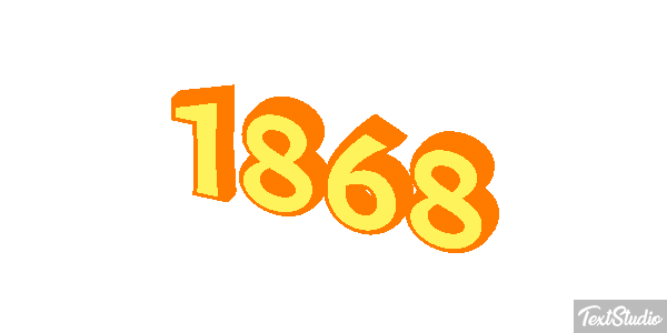 1868 Text effect