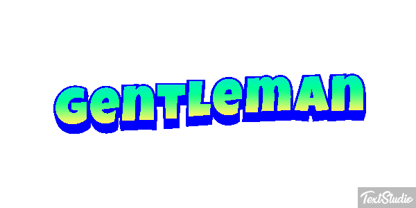 Gentleman Efecto de texto
