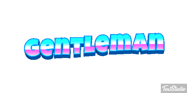 Gentleman Efecto de texto