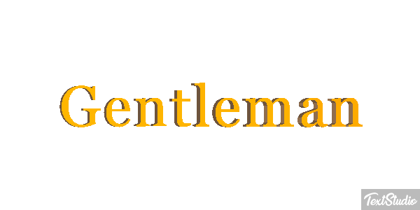 Gentleman Efecto de texto