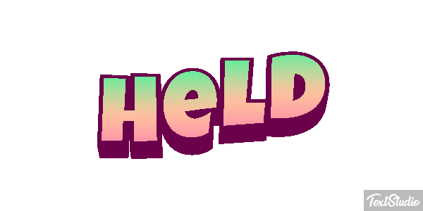 Held Text effect