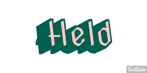 Held Text effect