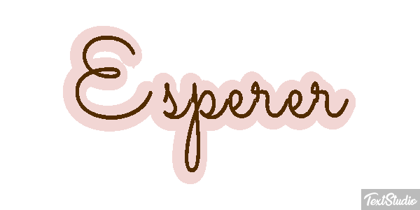 Espérer Effet de texte